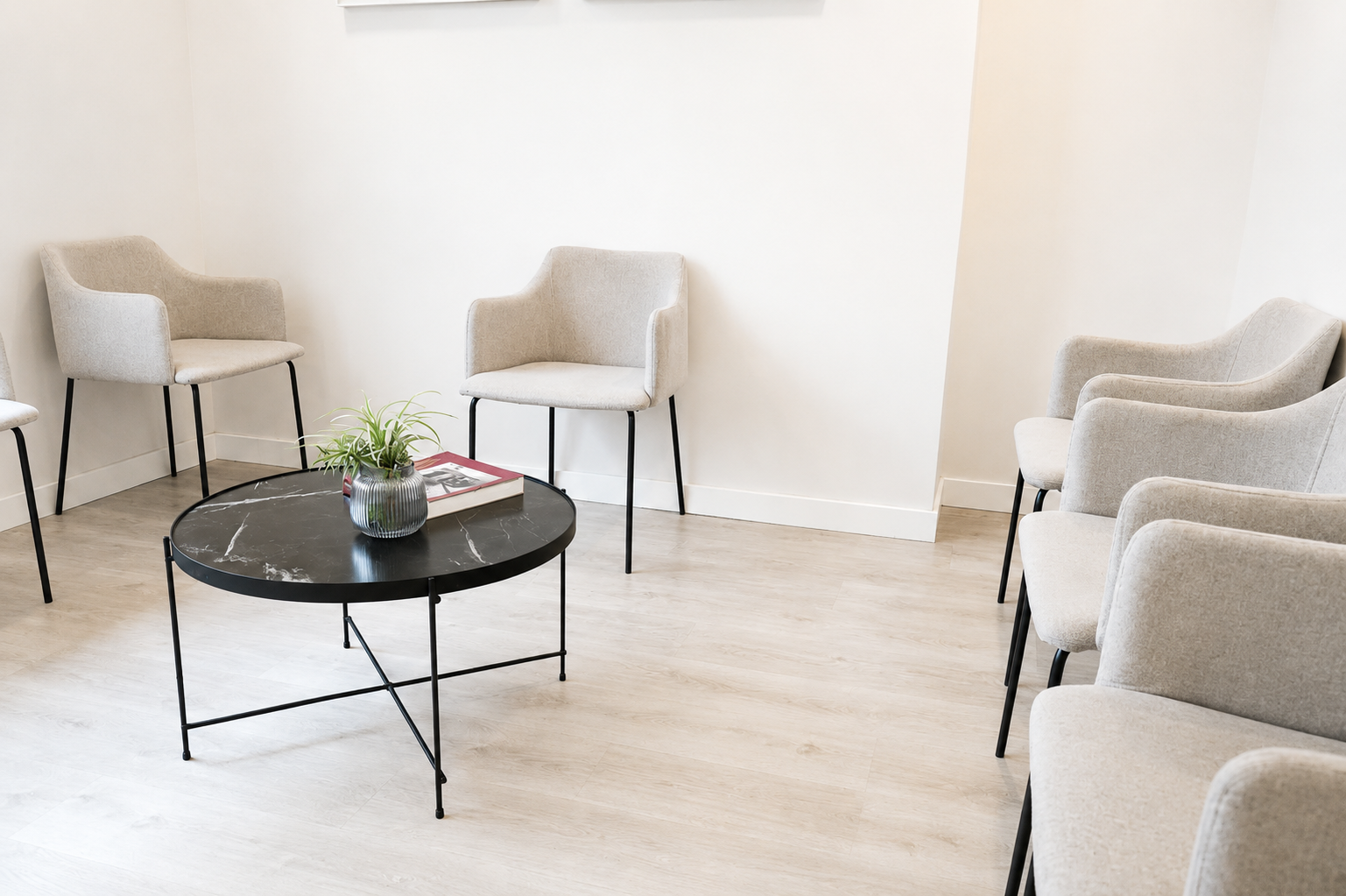 Sala de espera de Galiani Salud Mental